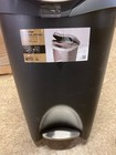 Umbra 084200-047 Brim 13 Gallon Plastic Trash Can - Black