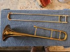  vintage  Getzen Super Deluxe Tone Balanced Trombone  1950 s 