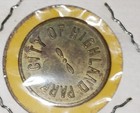 Ill Illinois Highlands Park Gate Parking Token Coin 3405 A