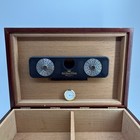 Hillsdale House Wooden Cigar Humidor Box Hygrometer Issue Lightly Used Free Ship