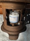 Vtg Japanese Hanging Cast Iron Bird Bamboo Pagoda Garden Lantern With Candle
