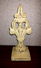 Antique Shabby Cast Iron Architectural Post Fence Topper Finial  9 5   3lbs 13oz