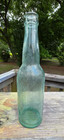Anheuser-busch Embossed Aqua Beer Bottle     Early 1900s     Needs Cleaning
