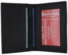 Slim Thin Mens Genuine Leather Bifold Id Wallet Credit Card Holder Black License