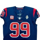 Jj Watt Autographed Authentic Houston Texans Game Issued Jersey - Texans Loa - B