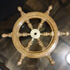 Vintage Wood  Ship Wheel Large Wooden Helm Nautical Maritime Wall Best Item