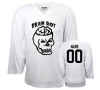 Customized Skull Brain Rot Ice Hockey Jersey With Name   Number On The Back