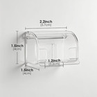 2 Pack Razor Holder With Cover For Shower Wall  Self Adhesive Razor Stand Shaver