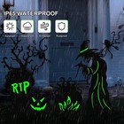 Brightdeck 3 Pcs Halloween Witch Yard Signs 3 Pack  Tombstone Cauldron