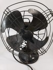 Vintage 40s General Electric 13  Vortalex Oscillating Fan Works Black