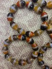 5pcs Excellent Tibetan Colorful Agate Dzi  1stripe  Beads Bracelets