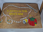 Vintage Wooden Sewing Basket Box A Stich In Time With Vintage Supplies 50 60s