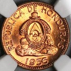 1956 Ngc Ms 65 Rd Honduras 2 Centavos De Lempira Full Red Coin  24010601c 
