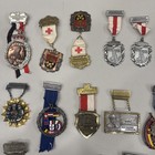 Lot 14 Vintage German Ivv Volkswanderung Hiking Medalbadges 1970s Wanderfreunde