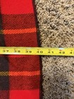 Faribo Red Plaid Fluff-loomed Wool Blanket 40 In X 52