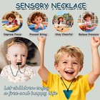 Chew Necklaces For Sensory Kids  3 Pack Sensory Toys Silicone Chewy Necklace