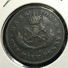 1854 Bank Of Upper Canada Half Penny Token 