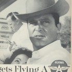 Vintage 1950s Flying A Service Gasoline Print Gas Station Cowboy Hat