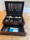 Reed   Barton Lovely Vintage  classic Rose  Sterling Silver Flatware Set -60 Pc