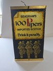 Vintage Rare Seagram   s 100 Pipers Scotch  Light Up