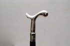 Antique Chrome Brass Head Handle Wooden Walking Stick Handmade Stylish Gift