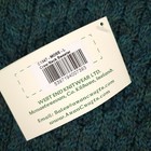 Aran Crafts Fisherman Sweater Womens Large Green Cable Knit Crewneck Chunky Wool