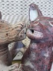Dancing Colima Dogs Mexican Clay Folk Art Terracotta Pottery