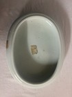 Vintage Chinese Celadon Glaze Oval Porcelain Brush Washer  Scholar Desk Decor