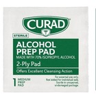 Curad Alcohol Prep Pads Swabs Wipes - 4box 400 Counts Isopropyl Wipes Thick Pad