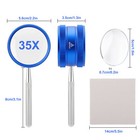 2pcs 35x Handheld Reading Magnifying Glass Zoomer Magnifier Jewelry Loupe