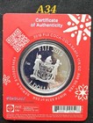 2019 Coca-cola Holiday Coin Silver Proof Reserve Bank Of Fiji