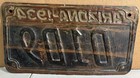 Vintage Expired 1934 Copper Arizona License Plate  D1d9