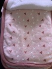 Girls Chick Pea 3 Pc Pink  white Burp Cloths Thank Heaven For Baby Girl  Hearts