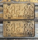 1936 Missouri License Plate Matched Pair   Set 23-583