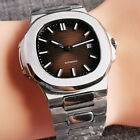 40mm Nh35a Pt5000 Square Blue Dial Sapphire Crystal Automatic Mens Watch Date