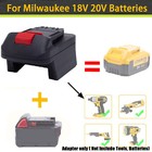 Mil18dl Adapter For Milwaukee 18v Battery To Convert For Dewalt 20v Max Tools