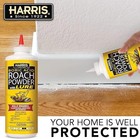 Harris Boric Acid Roach And Silverfish Killer Powder W lure For Insects  16oz   