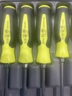 Snap On Sgdx120bhv 12 Pc Yellow Soft Grip Combination Screwdriver Set  2 Extras