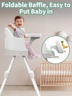 Baby High Chair  8-in-1 Convertible High Chair  Booster Seat For Dining Table   