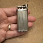 Vintage Dunhill Unique Lift Arm Gas Lighter Silver England Working