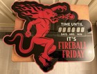 Fireball Whisky Sign Friday Countdown Time Until Digital Led Lights 17x20 Works
