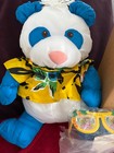 Vintage 1987 Fisher Price Wild Puffalump Panda Bear Plush With Glasses And Tag