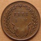 Fuld 126 295a R-5 Au - Lincoln 1864 The Right Man In The Right Place   Freedom