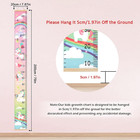 Kids Growth Chart Height Measuring Chart  Unicorn Canvas Wall Hanging Rulers For
