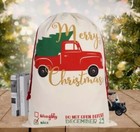  1  New Big Canvas Santa Gift Sack Christmas Canvas Santa Gift Bag Personalize