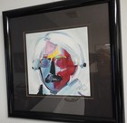 Peter Max  andy W  Mustache  Lithograph Hand Signed  Numbered Beautiful 1998  