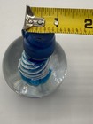 Blenko Glass  6724 Or  6716 Turquoise Airtwist Stopper Only
