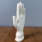 Vintage Porcelain Ceramic Arm Hand -glove Hand Mold - Jewelry Display 10 75   