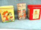 Vintage - Hallmark  3  Tin Coin Banks