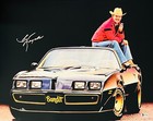 Burt Reynolds Signed 16x20 Photo The Bandit Beckett Witness Sticker Only Silver